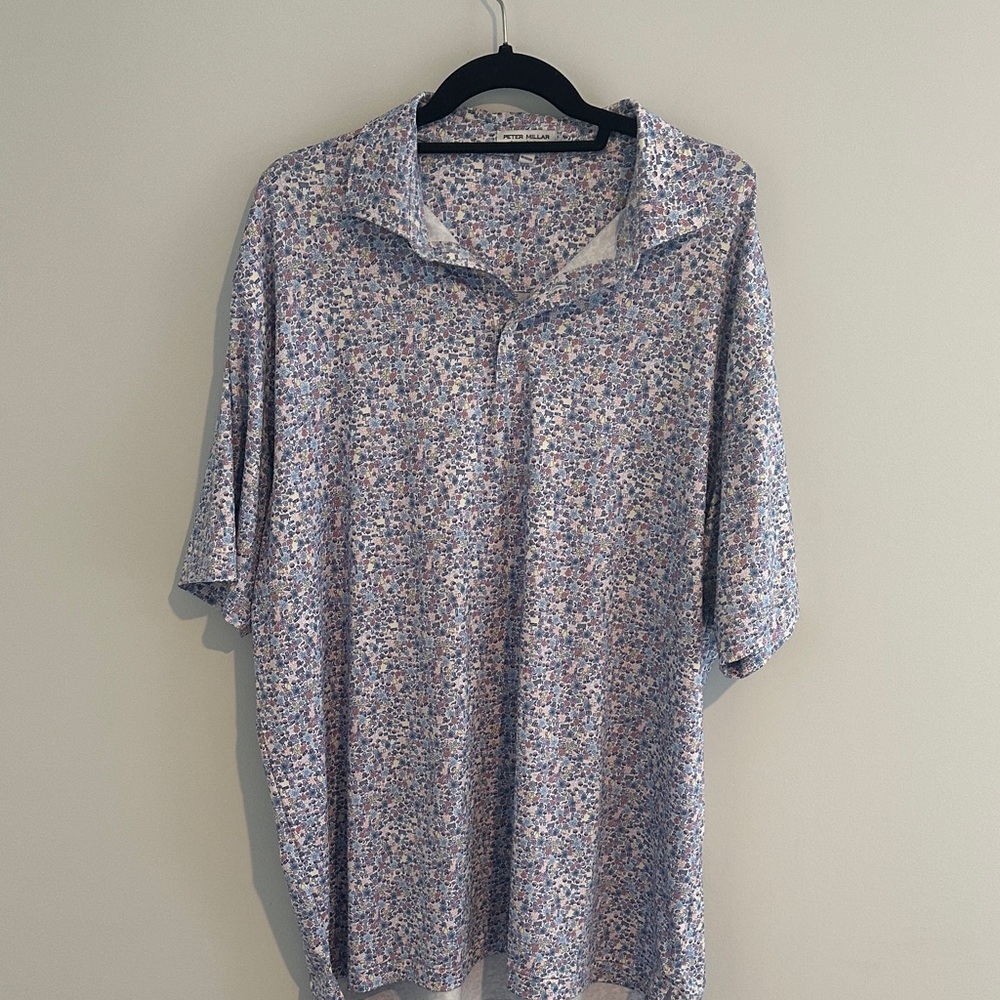 Peter Millar Multicolor Floral Button Down Shirt